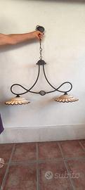 Lampadaio per cucina rustica