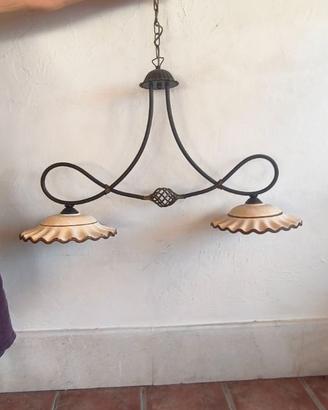 Lampadaio per cucina rustica
