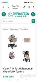 Trio cam taski beige