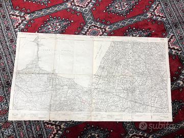 Cartina topografica militare antica basso garda