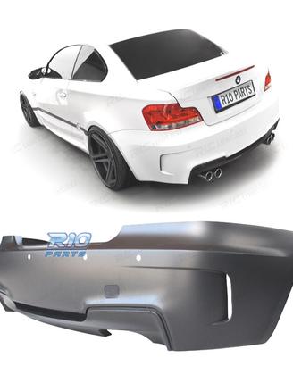 PARAURTI POSTERIORE BMW E82 E88 07-13 LOOK 1M PDC