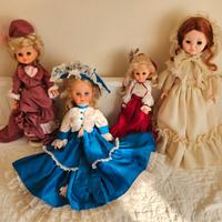 Lotto bambole vintage damine Furga Gabar