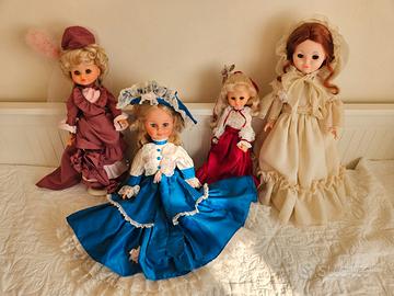 Lotto bambole vintage damine Furga Gabar