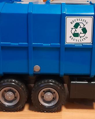 Camion spazzatura grande Bruder + bidone