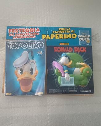 Topolino 3576+Statuetta Paperino 90