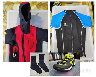 CANYONING MUTA 5mm + TOP 3mm (M) + FIVE TEN (41,5)