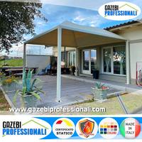 Gazebo a cupola pagoda 5x5 copertura tettoia pvc