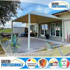 Gazebo a cupola pagoda 5x5 copertura tettoia pvc