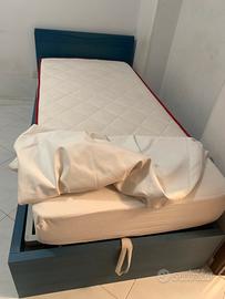 Letto singolo con cassettone
