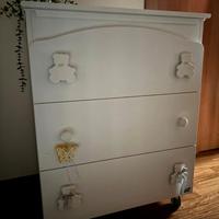 Fasciatoio con cassettiera e vaschetta Erbesi