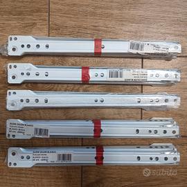 5 Guide cassetto 30cm bianche 