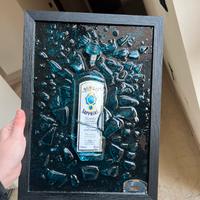 Quadro bottiglia gin bombey
