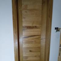 porta da interno in rovere rustico stuccato nero