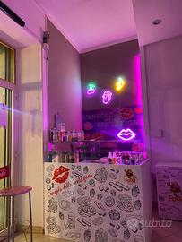 Bancone crepes con piastra a gas