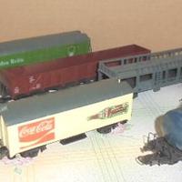 lima italia vintage h0 lotto 6 carri merci