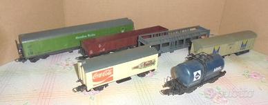 lima italia vintage h0 lotto 6 carri merci