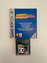 Mickey’s Speedway USA Game Boy Color con manuale