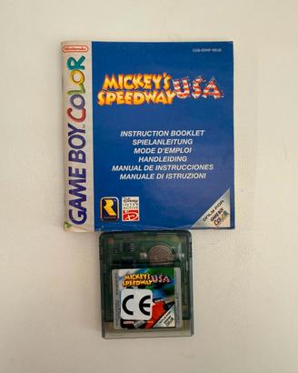 Mickey’s Speedway USA Game Boy Color con manuale