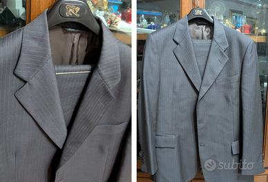 Abito Completo Pura Lana Uomo Fabio D Grigio Tg 54