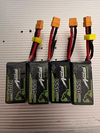 4 batterie ovonic fpv drone