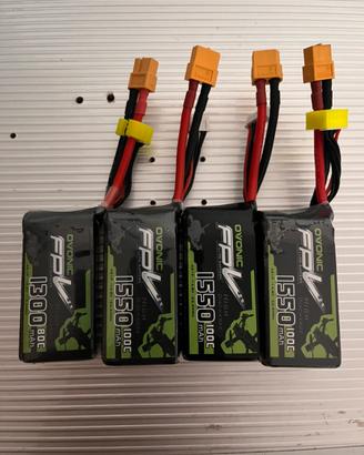 4 batterie ovonic fpv drone