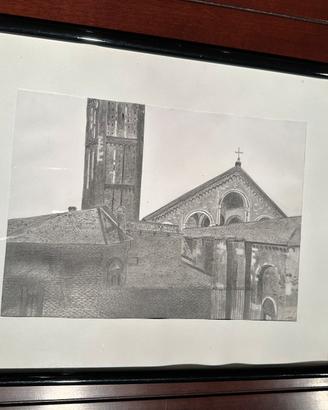 Acquaforte basilica S.Ambrogio Milano