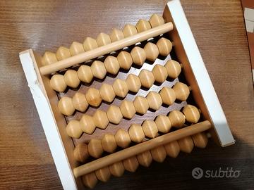 Rullo massaggiatore in legno per piedi