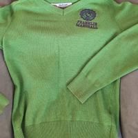 Maglione cotone uomo verde Franklin Marshall