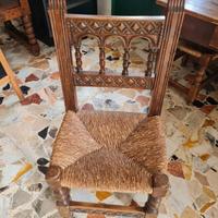 sedie rustica stile spagnolo 900