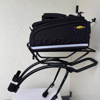 Porta pacchi e borsa per bici
