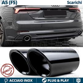 TERMINALI di Scarico per AUDI A5 F5 DX + SX NERI