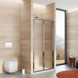 box doccia in nicchia 90 cm a soffietto opaco