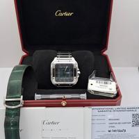 Cartier Santos large Green WSSA0062