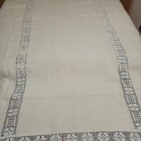 Coperta fatta a mano uncinetto canapa