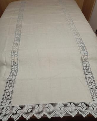 Coperta fatta a mano uncinetto canapa