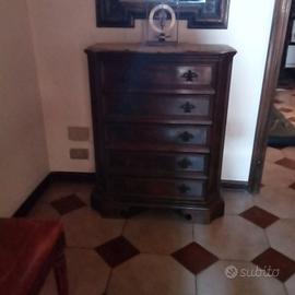 Coppia mobiletti in radica