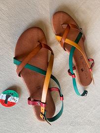 Borgo Giannotti sandali pelle multicolor 36