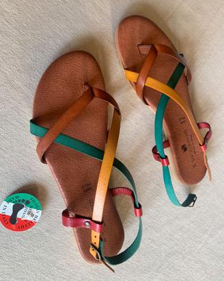Borgo Giannotti sandali pelle multicolor 36
