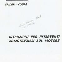 Libretto officina assistenza motore FIAT DINO 2000