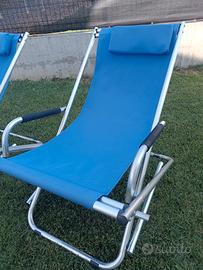 Sdraio alluminio blu