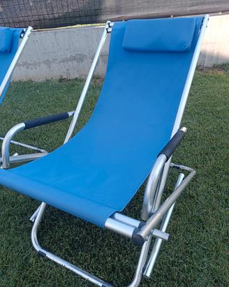 Sdraio alluminio blu