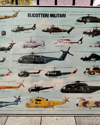Poster incorniciato - ELICOTTERI MILITARI