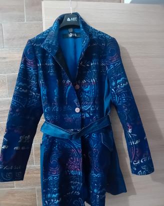 Cappottino Desigual blu e jeans