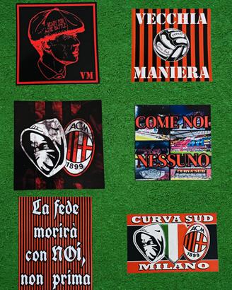 adesivi ultras Milan curva sud 