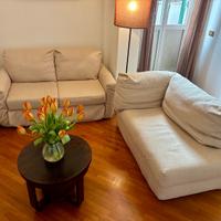 Divano + Chaise Longue sfoderabili – colore beige