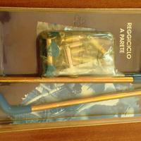 reggi bicicletta parete 2 gangi in ferro cromato