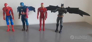 Batman+Uomo Ragno+Capitan America+IronMan