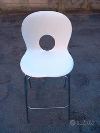 Rexite – Sgabello medio Olivia bianco
