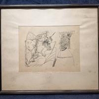 Pablo Picasso Litografia Raffaello e la Fornarina.