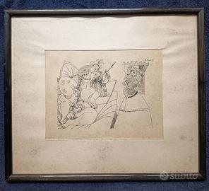 Pablo Picasso Litografia Raffaello e la Fornarina.